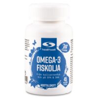 Healthwell Omega-3 Fiskolja, 45 kaps