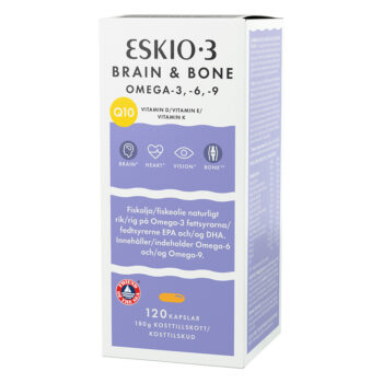 Eskio-3 Brain & Bone Omega 3, 6, 9 - 120 Kapslar