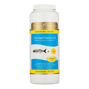 Fitness Pharma fisk med Vitamin D3 - 300 Kapslar