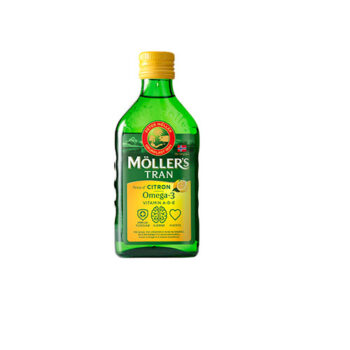 Möllers Tran Omega 3 Fiskolja + Citron - 250 ml