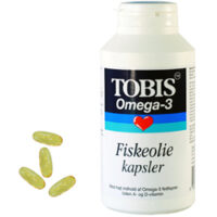 Tobis Fiskaolja Omega 3 - 1000 mg - 120 Kapslar