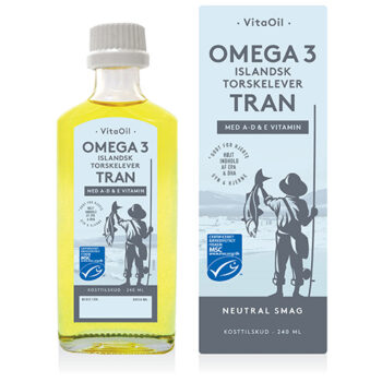 VitaOil Isländsk Tran Omega-3 Fiskoljekapslar - 240 ml