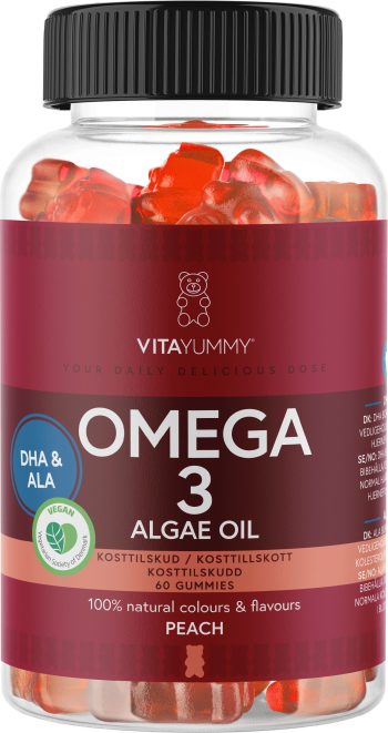 VitaYummy Omega 3 Persika - 60 Stk