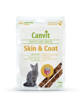 Canvit Health Care Snacks Kattgodis - För Hud och Päls 100g