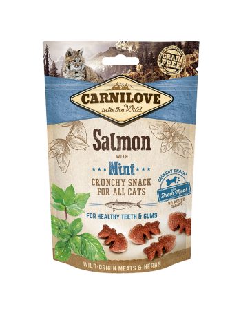 Carnilove Crunchy Snack Salmon With Mint Kattgodis - 50 g