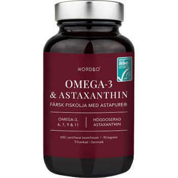 NORDBO Omega-3 & Astaxanthin - 90 Kapslar