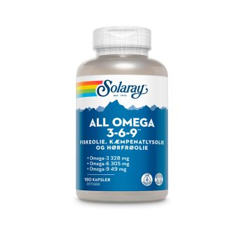 Solaray All Omega 3-6-9 - 180 Kapslar