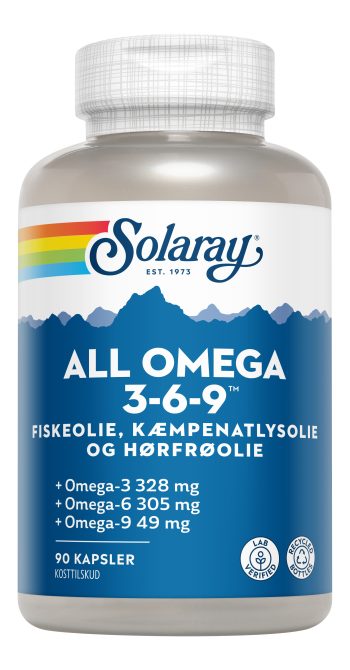 Solaray All Omega 3-6-9 - 90 Kapslar