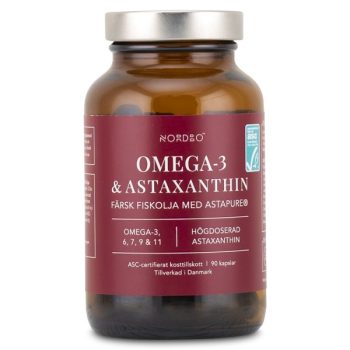 Nordbo Omega-3 & Astaxanthin, 90 kaps